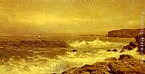 Rocky Canvas Paintings - Rocky Sea Coast